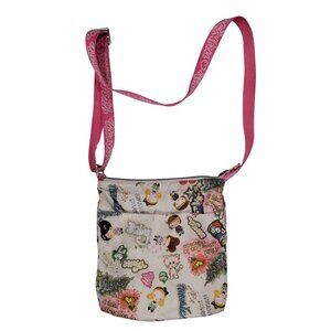 Harajuku Lovers Cute Cartoon Graphics Pink Strap Twee Crossbody  Satchel Bag